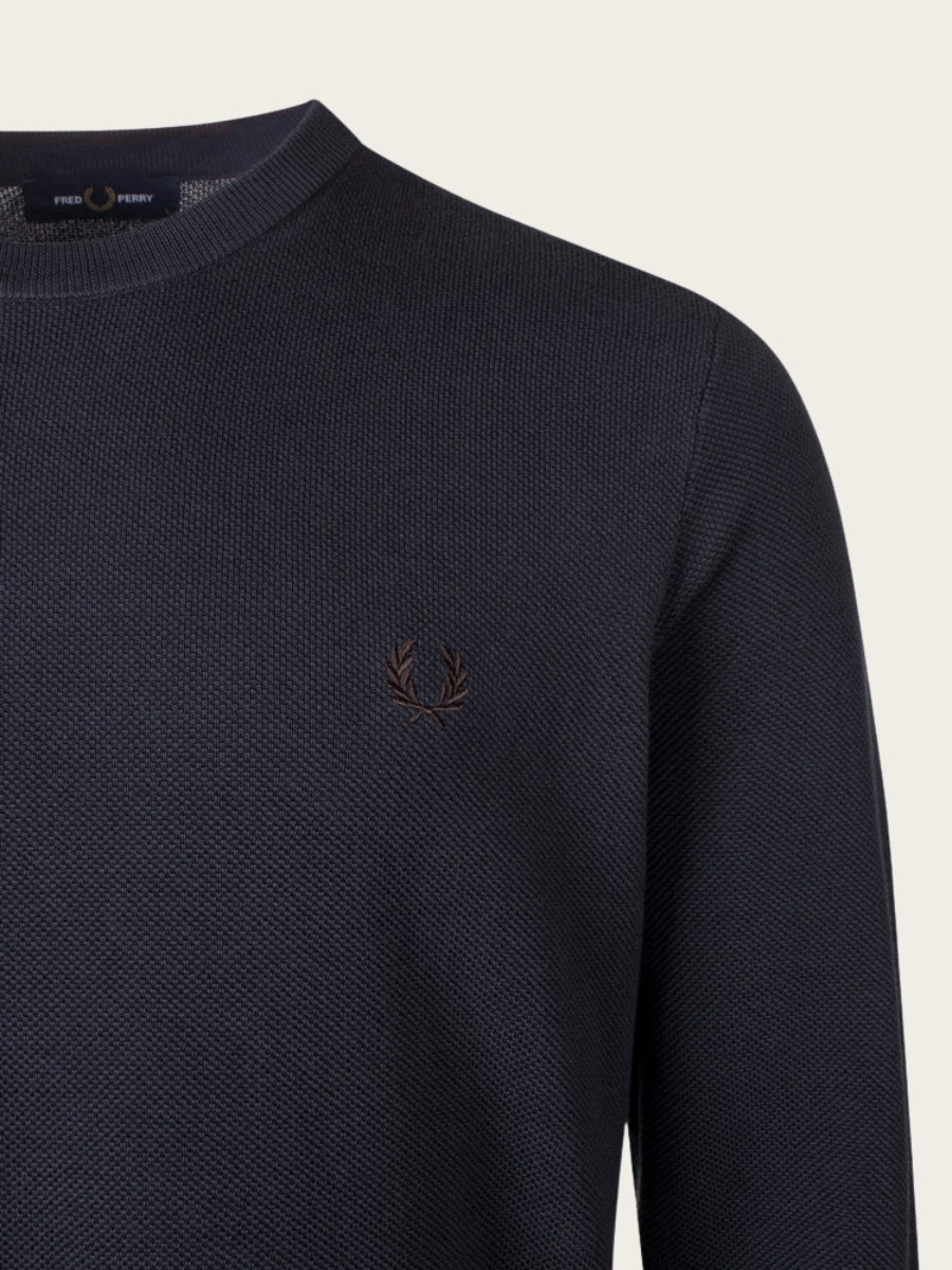 PIQUE STITCH JUMPER, NAVY