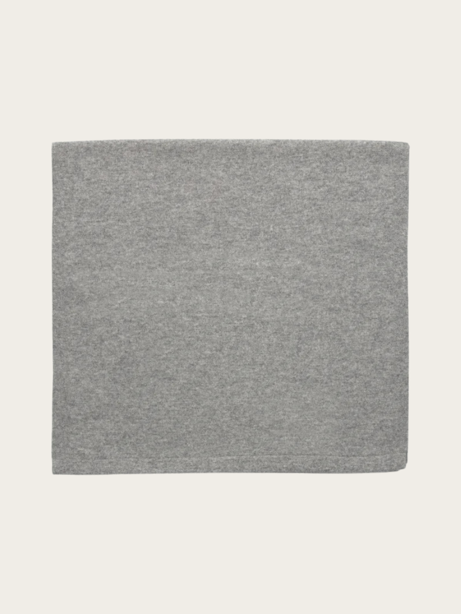 LAICA CASHMERE SCARF, LIGHT GREY MELANGE