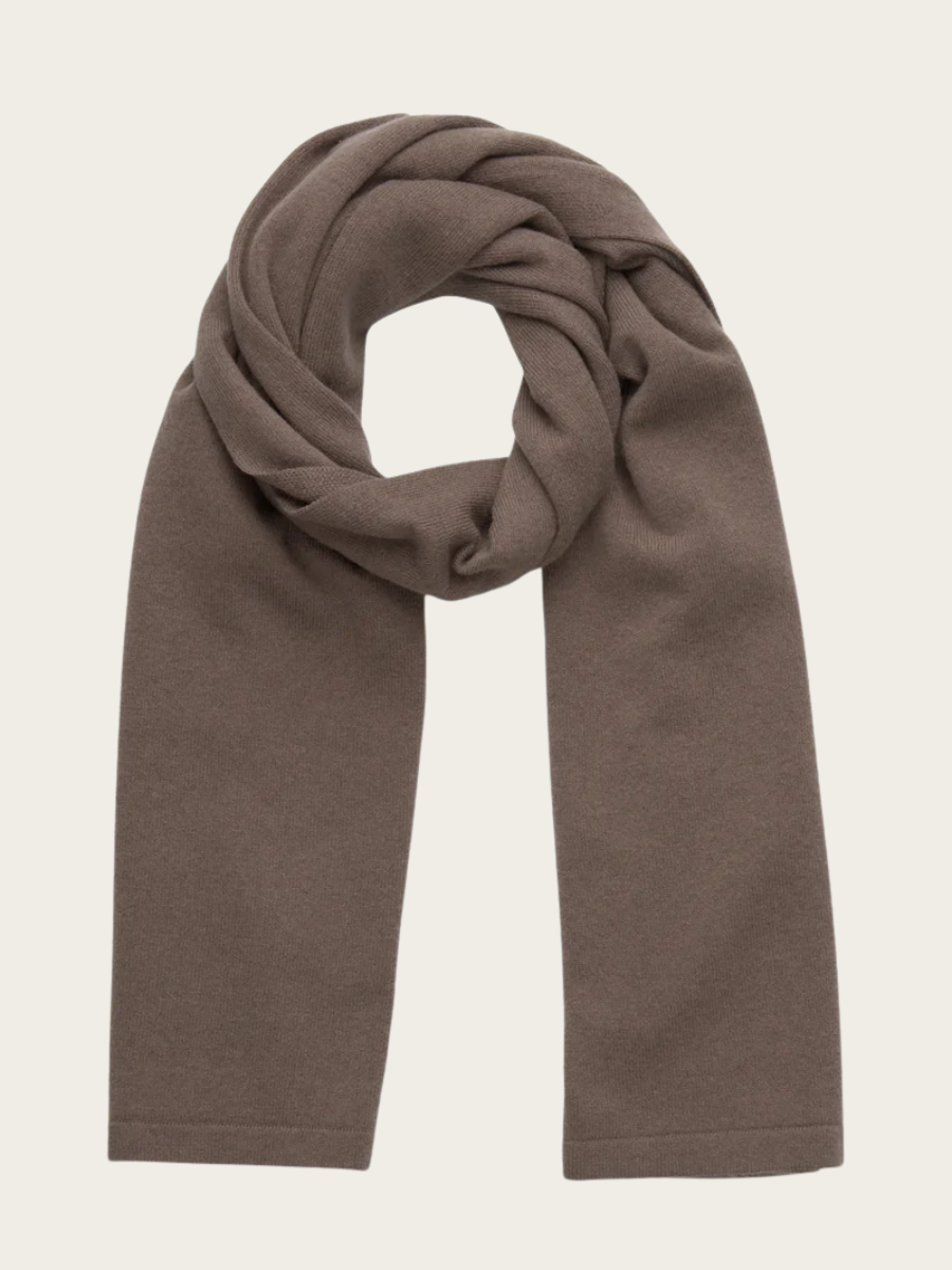 LAICA CASHMERE SCARF, WALNUT