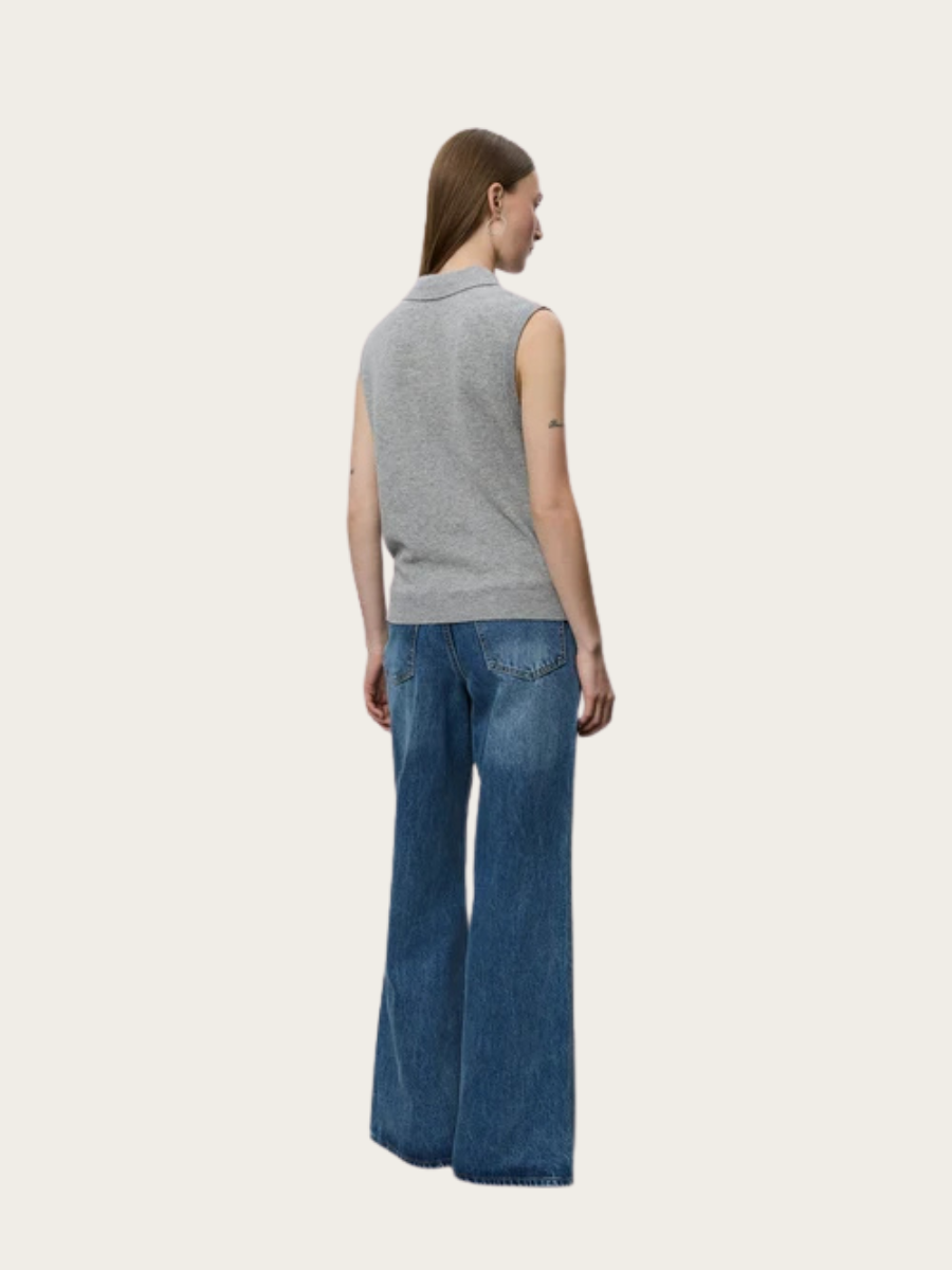 APPLE VEST, GREY MELANGE