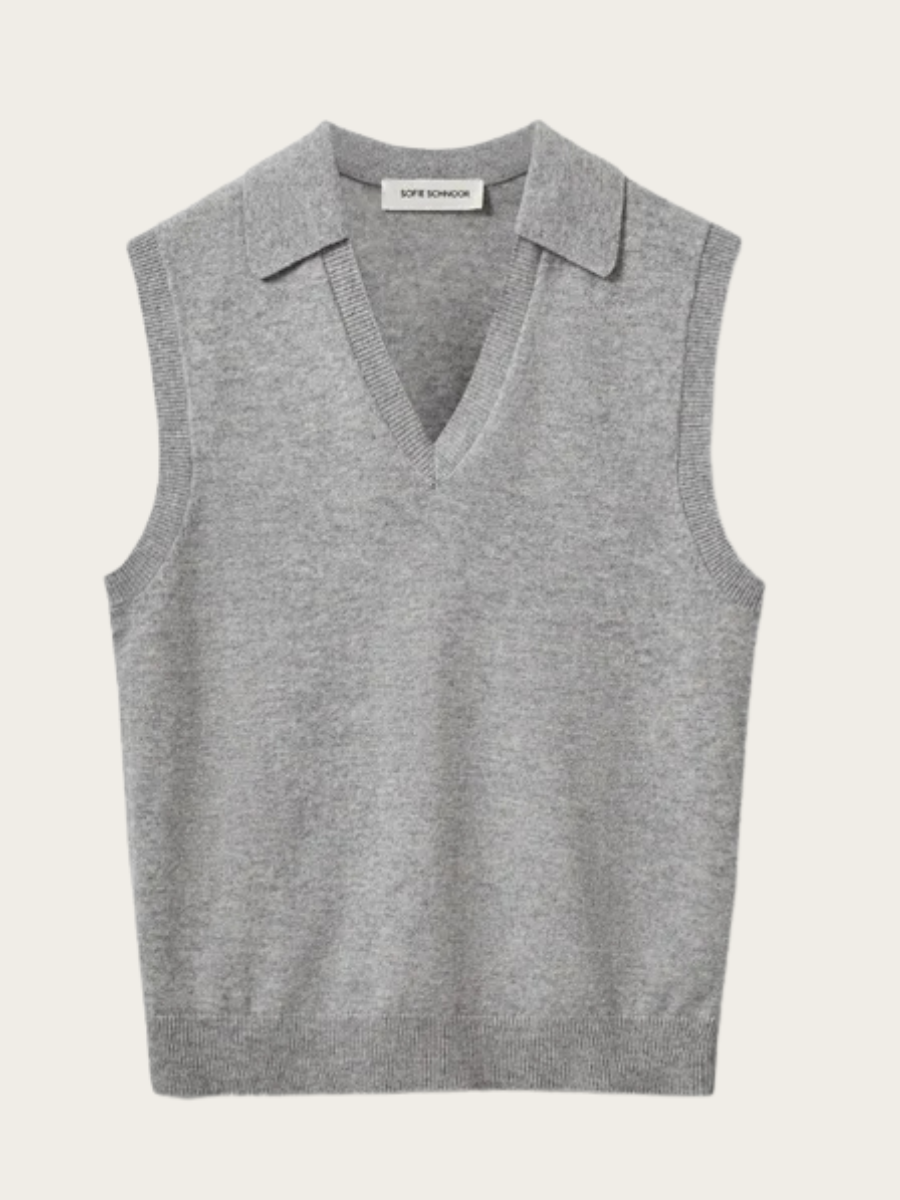 APPLE VEST, GREY MELANGE