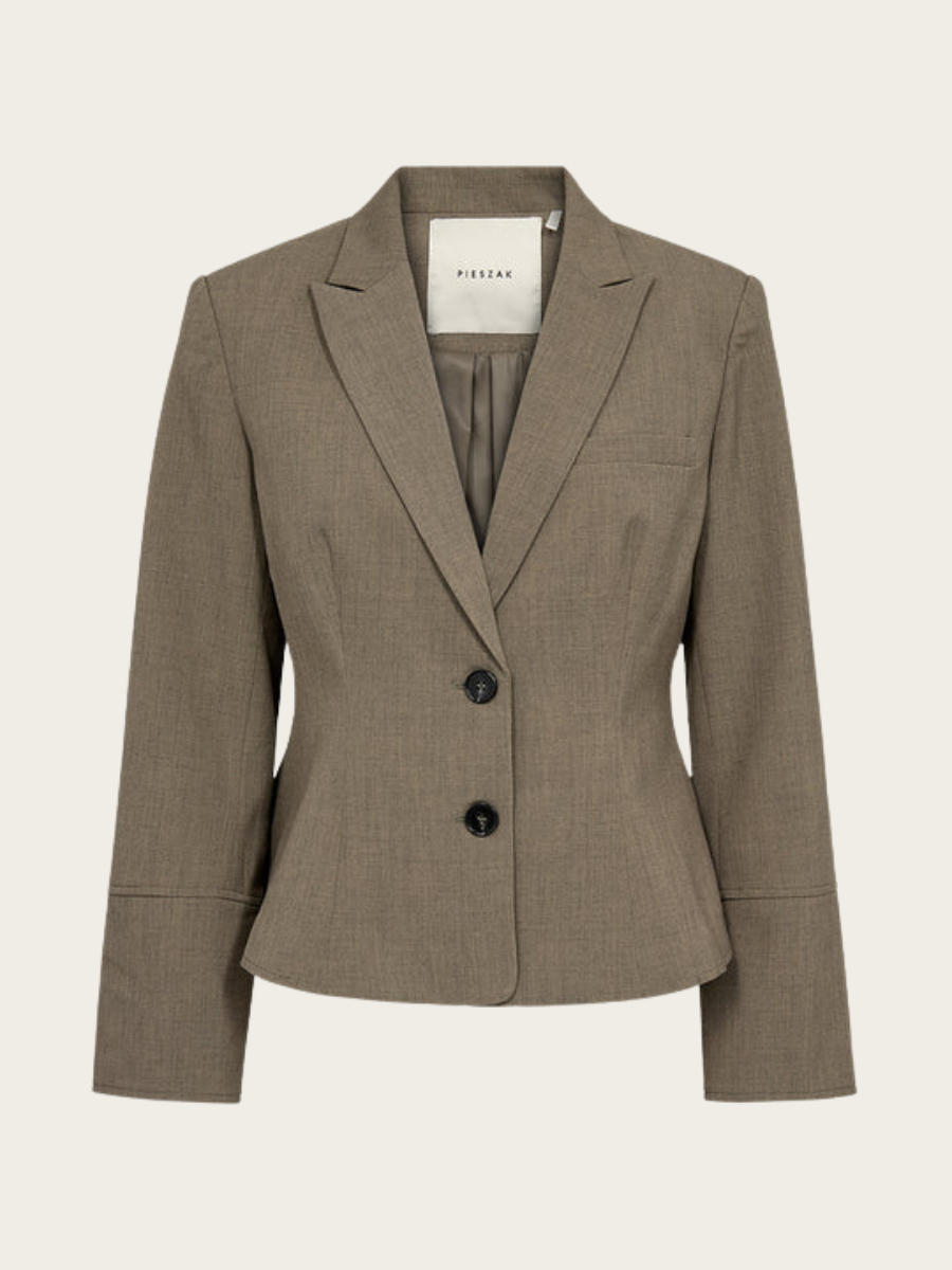 ELINA SHORT BLAZER, SHADOW GREEN