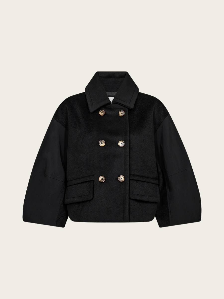 TANIA SHORT JACKET, BLACK