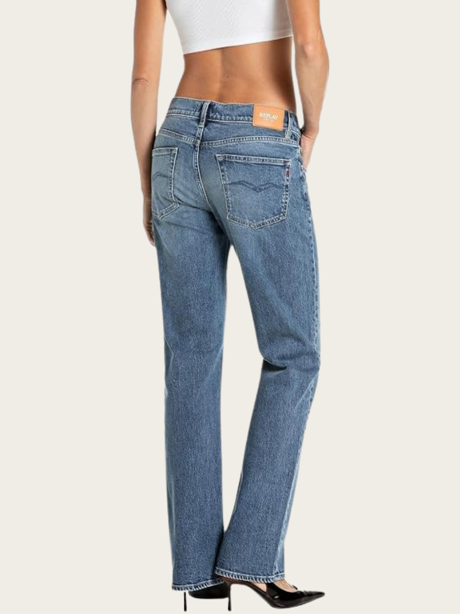 AKEME STRAIGHT LOW JEANS, DENIM