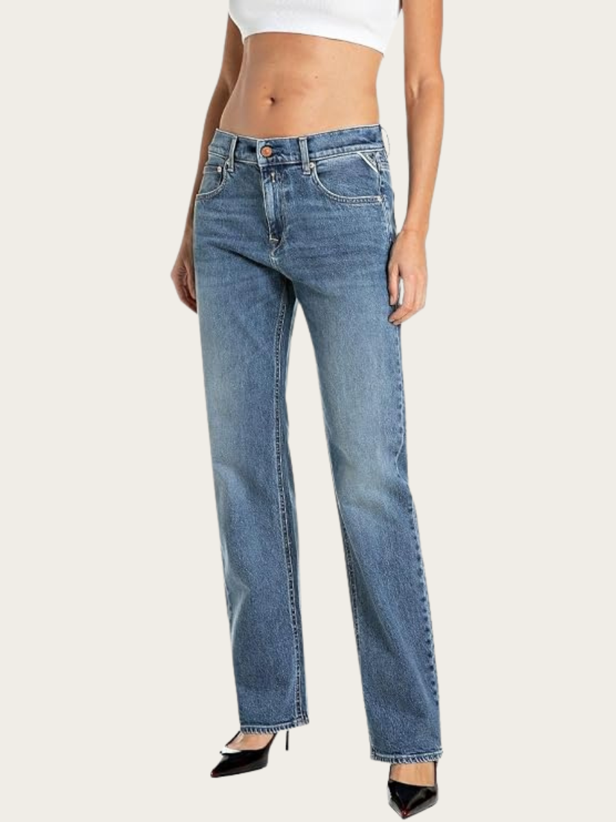 AKEME STRAIGHT LOW JEANS, DENIM