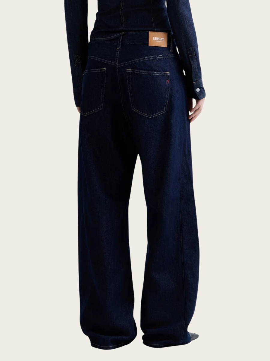 NARJA BAGGY JEANS, DARK DENIM