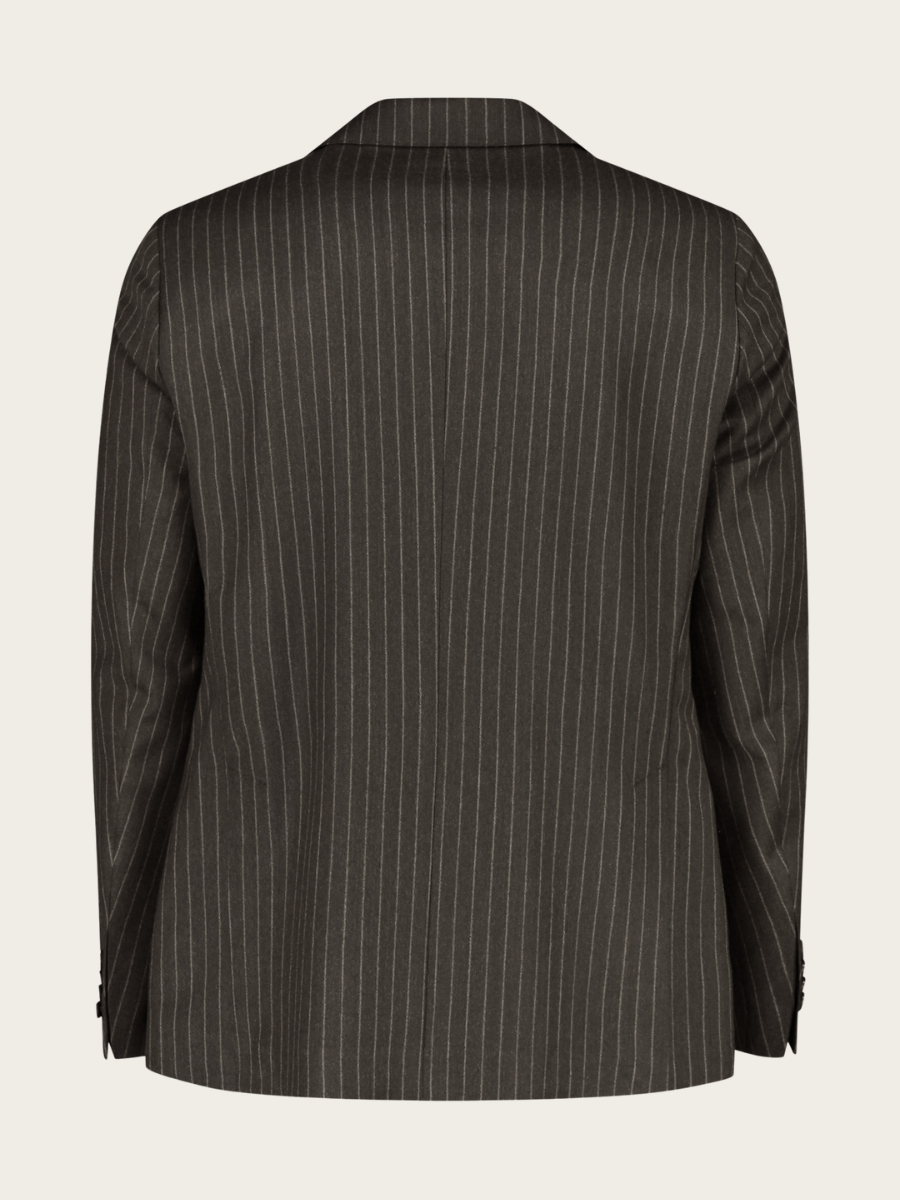 BLAZER STRIPED, DARK GREY