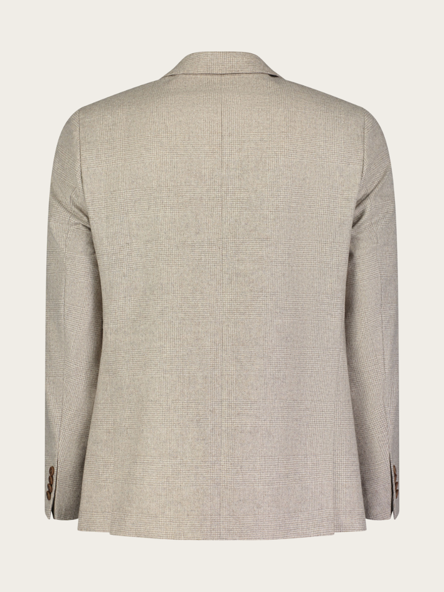 CHECK BLAZER, BEIGE