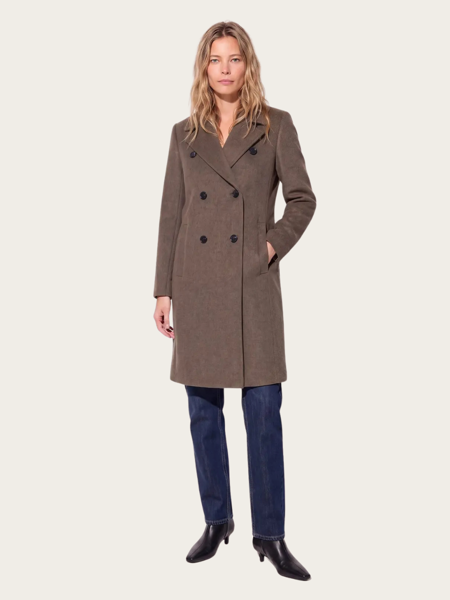 HELENA COAT, MOLE BROWN