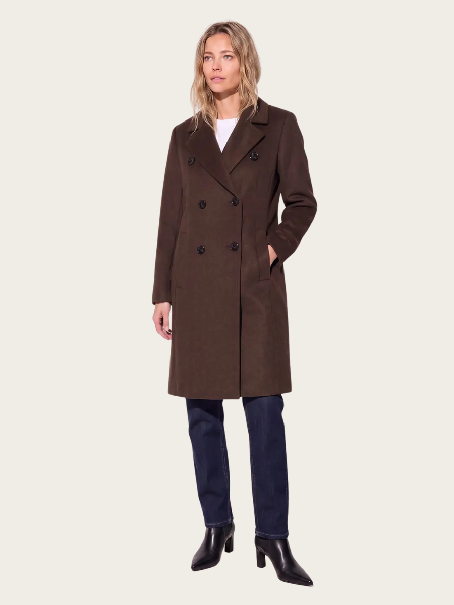HELENA COAT, PINECONE BROWN
