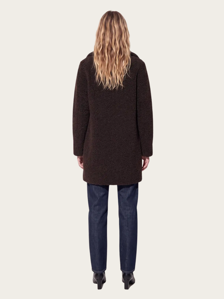 DIDDI COAT, DEEP BROWN