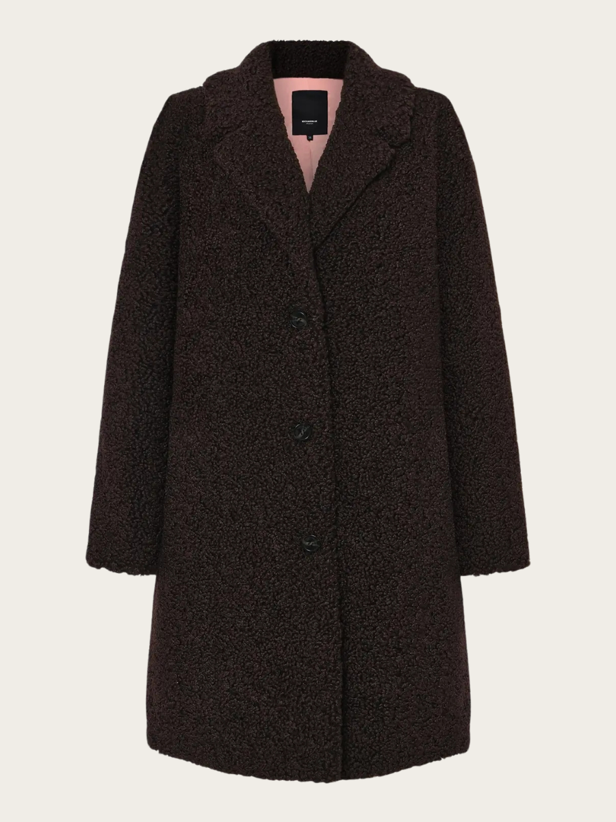 DIDDI COAT, DEEP BROWN
