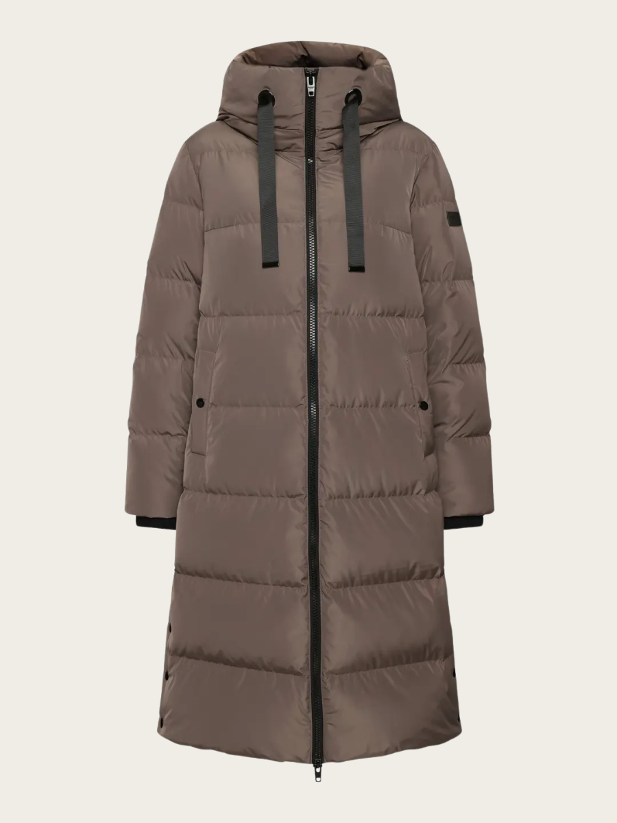 CAMILA COAT, MOLE BROWN