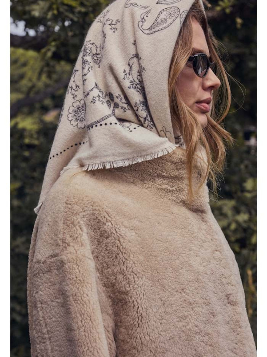 AUDREY SCARF, WARM BEIGE