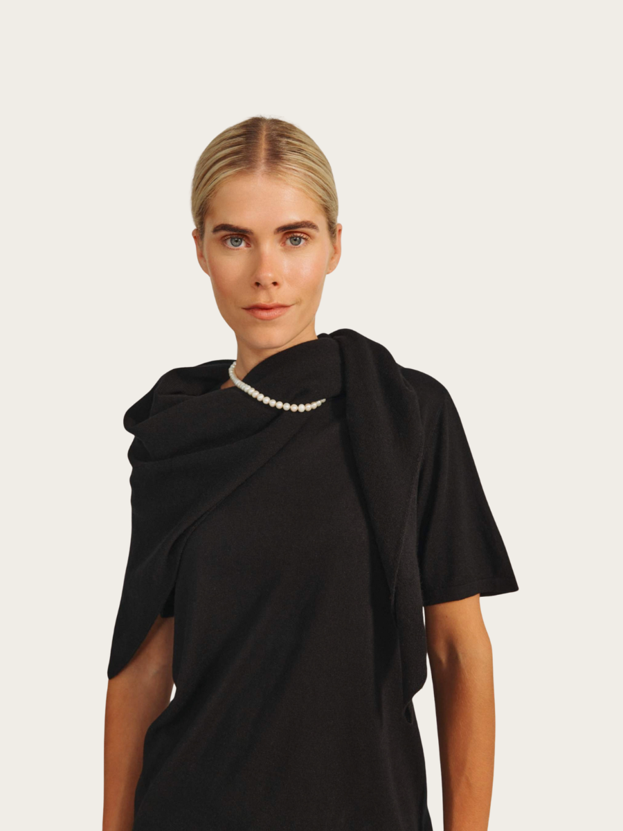 OBI SCARF, BLACK