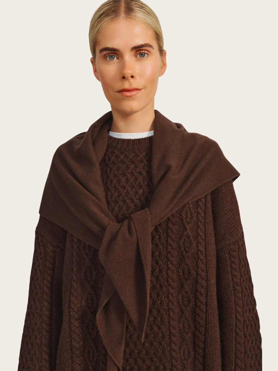 OBI SCARF, ESPRESSO