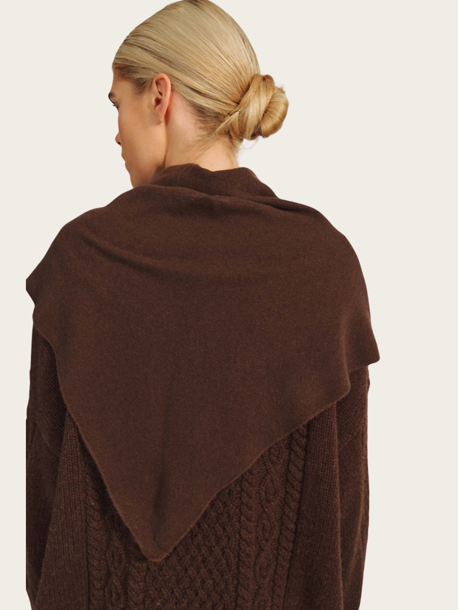 OBI SCARF, ESPRESSO