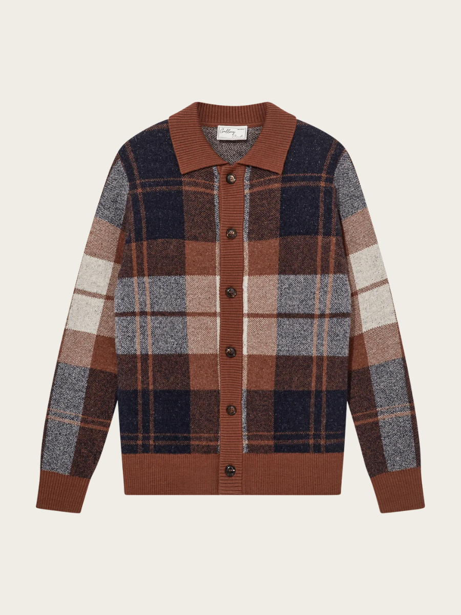 WANDO CARDIGAN KNIT, COCOA BROWN
