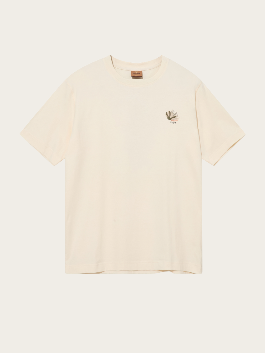MOTION FLOWER TEE, ECRU