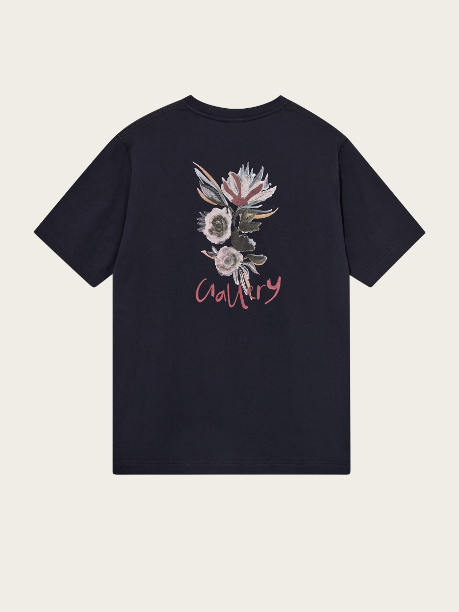 MOTION FLOWER TEE, SALUTE NAVY
