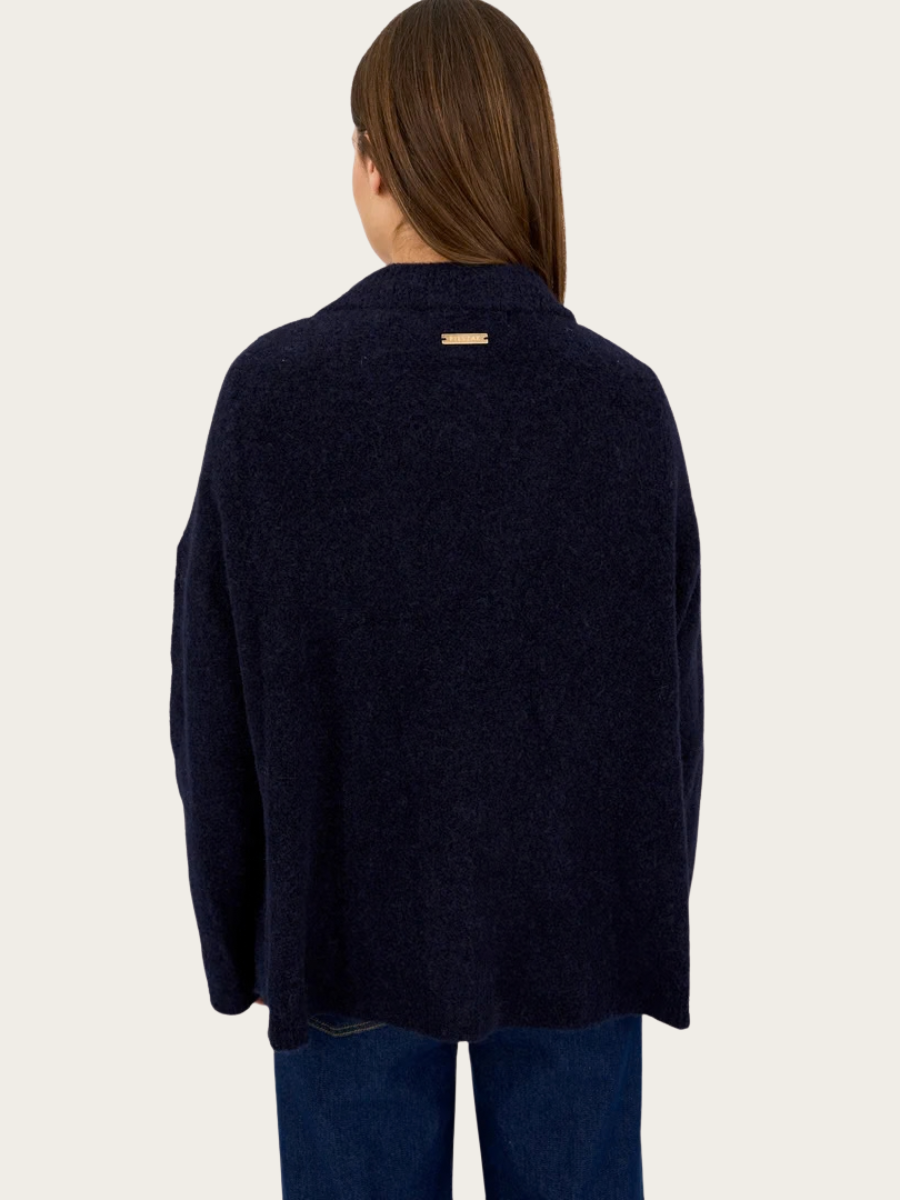 KAYLEN BUTTON CARDIGAN, MIDNIGHT NAVY