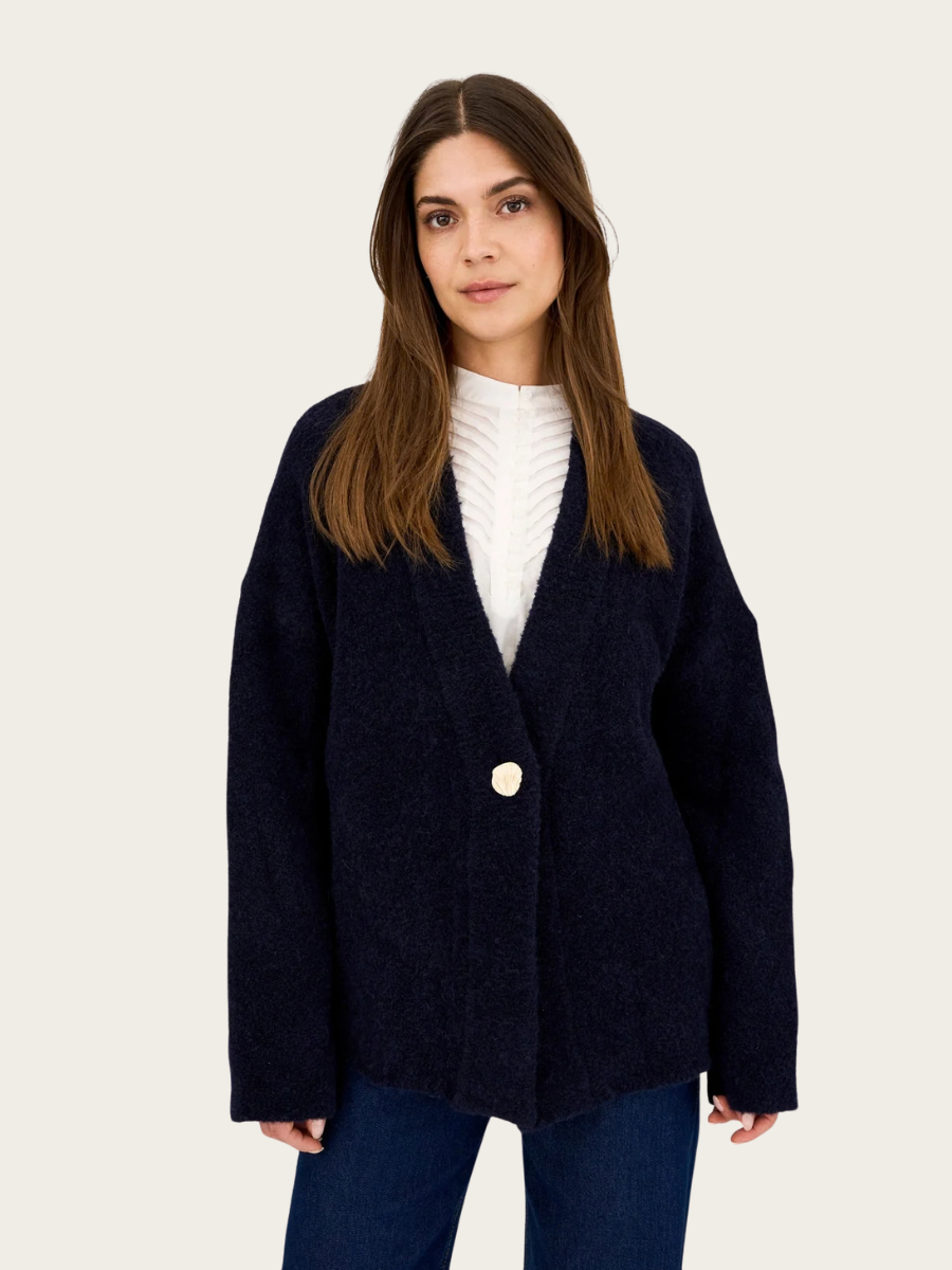 KAYLEN BUTTON CARDIGAN, MIDNIGHT NAVY