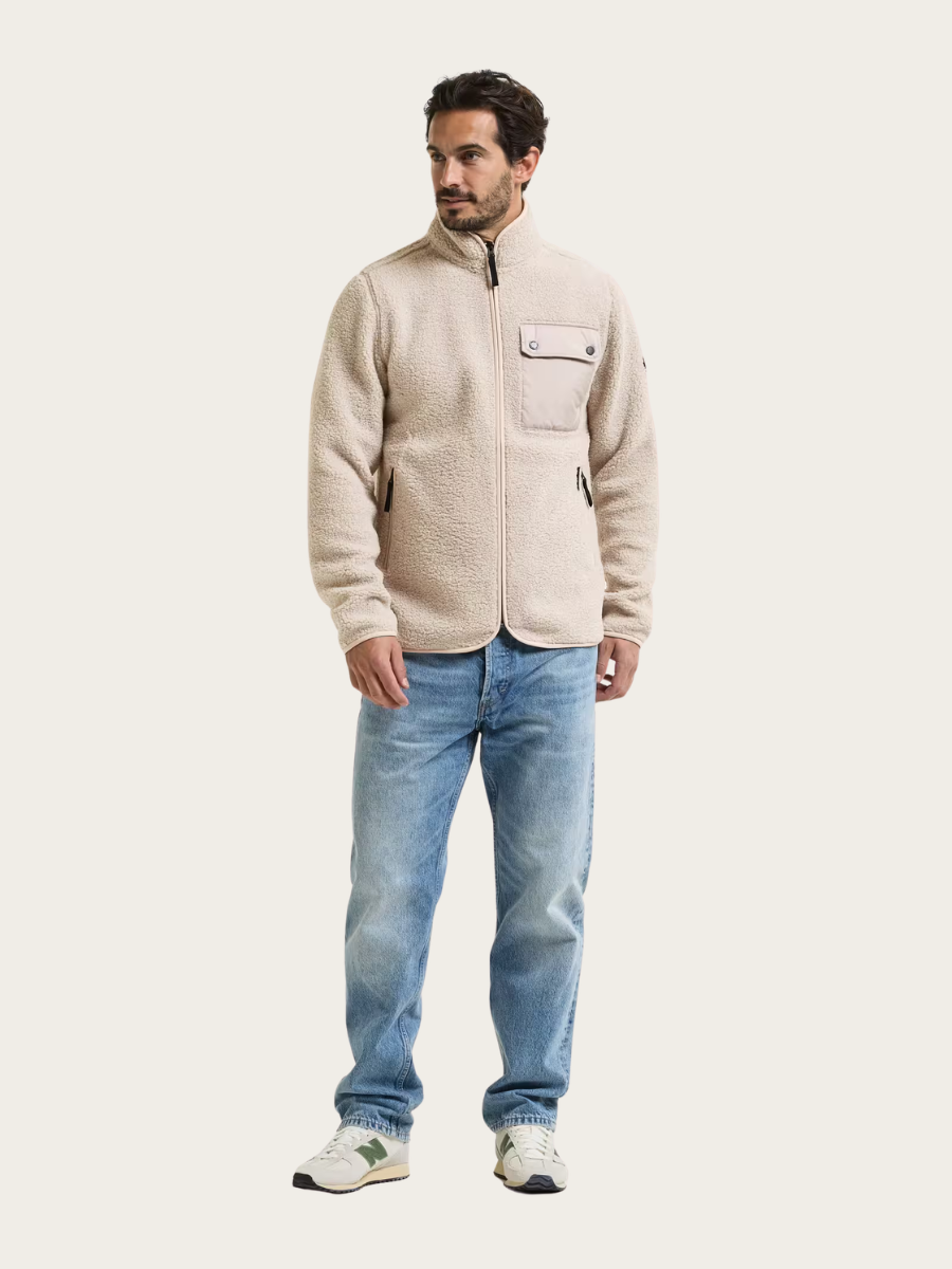 PETER USX FULL ZIP JACKET, CLAY