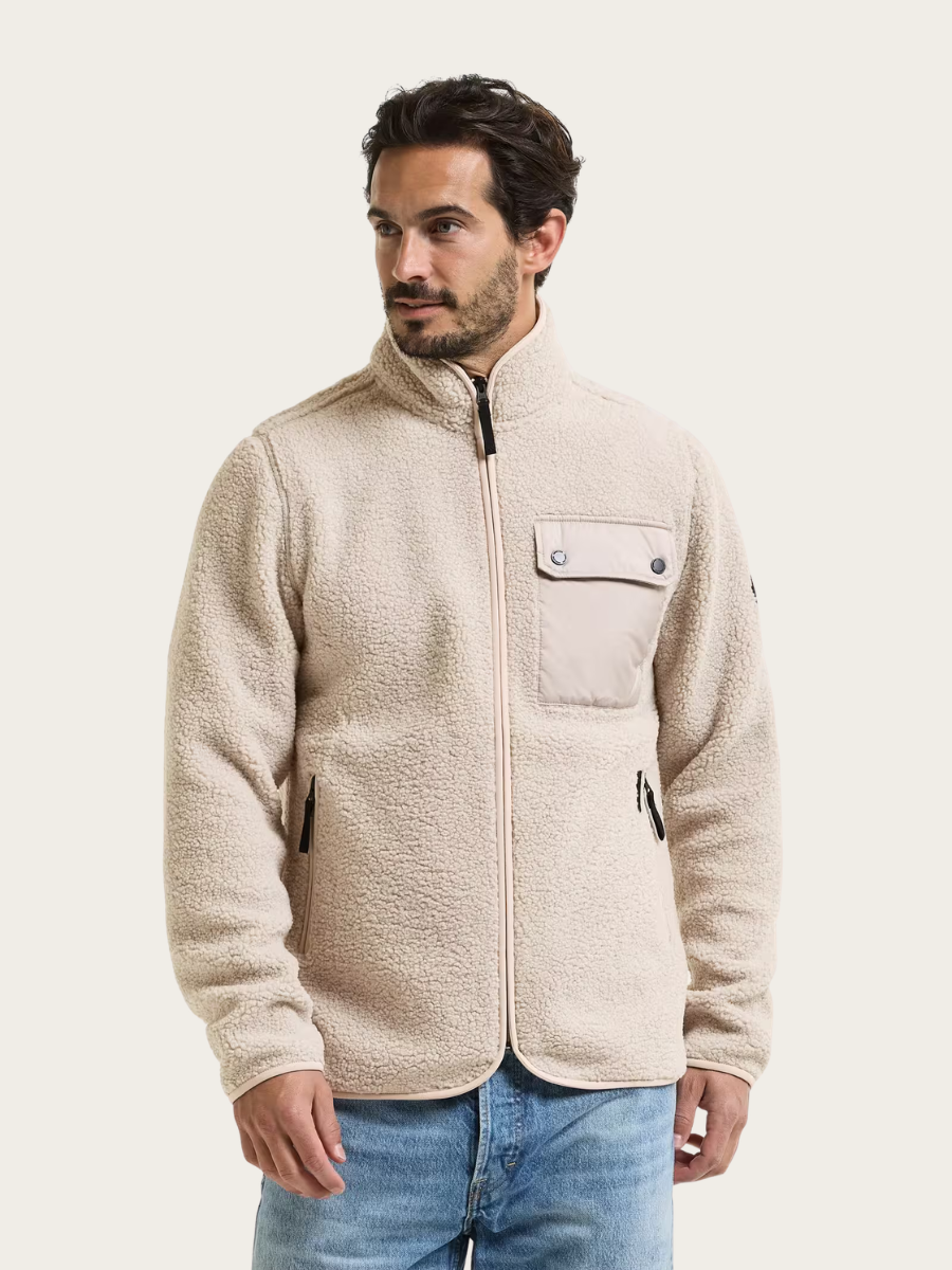 PETER USX FULL ZIP JACKET, CLAY