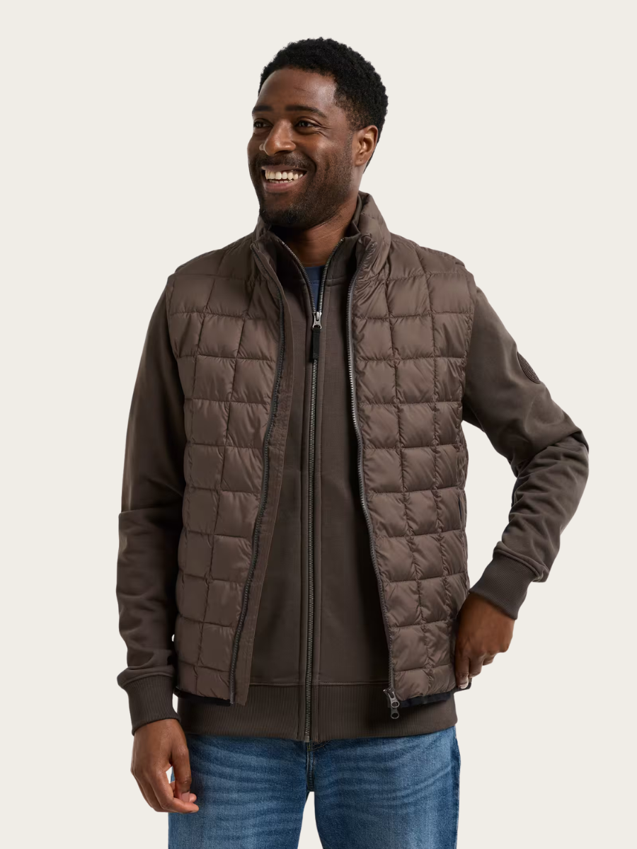 SAMUEL USX VEST, MOCHA BROWN