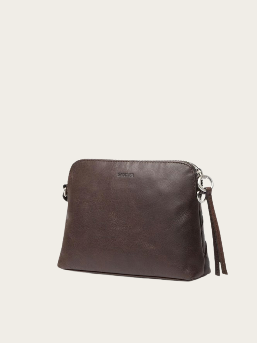SEATTLE SHOULDER BAG, DARK BROWN