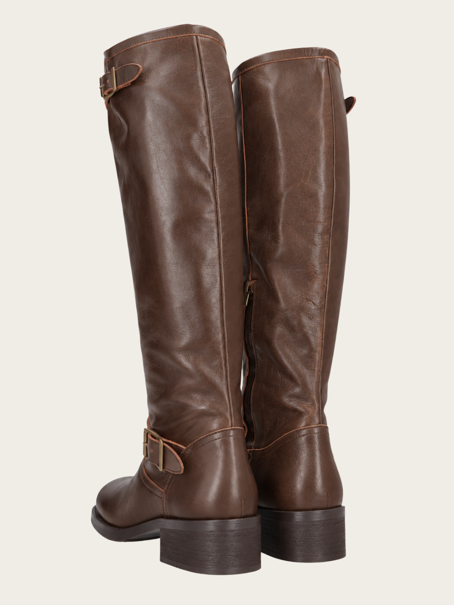 BROWN APPALOOSA CALF BOOT, BROWN