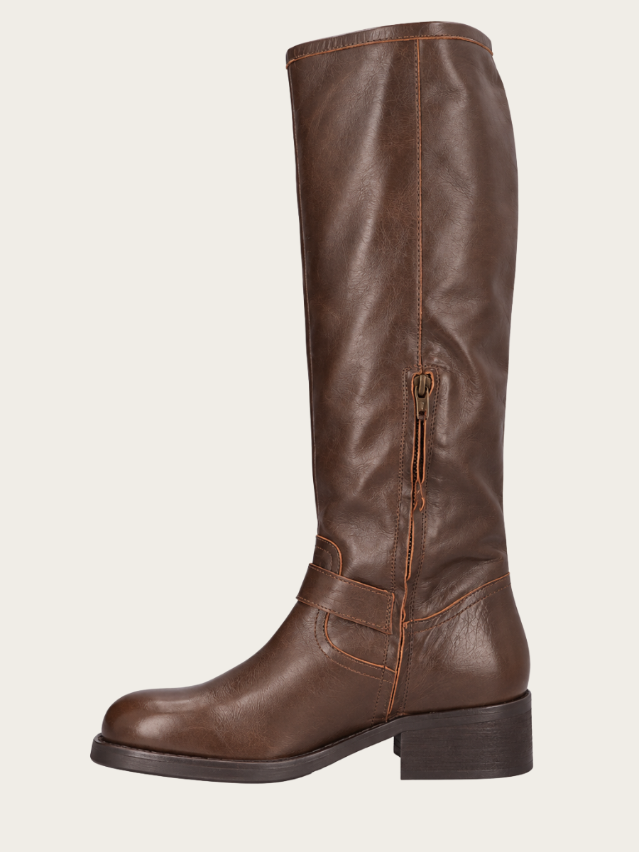 BROWN APPALOOSA CALF BOOT, BROWN