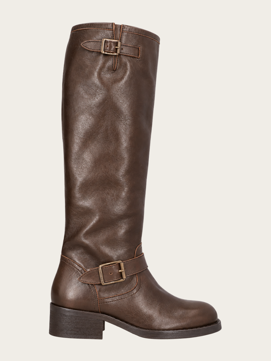 BROWN APPALOOSA CALF BOOT, BROWN