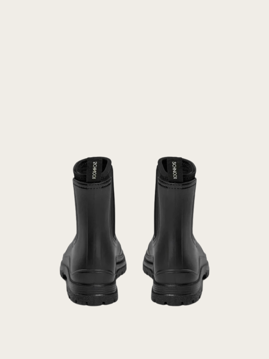 JODIE RUBBER BOOT W. LINING, BLACK
