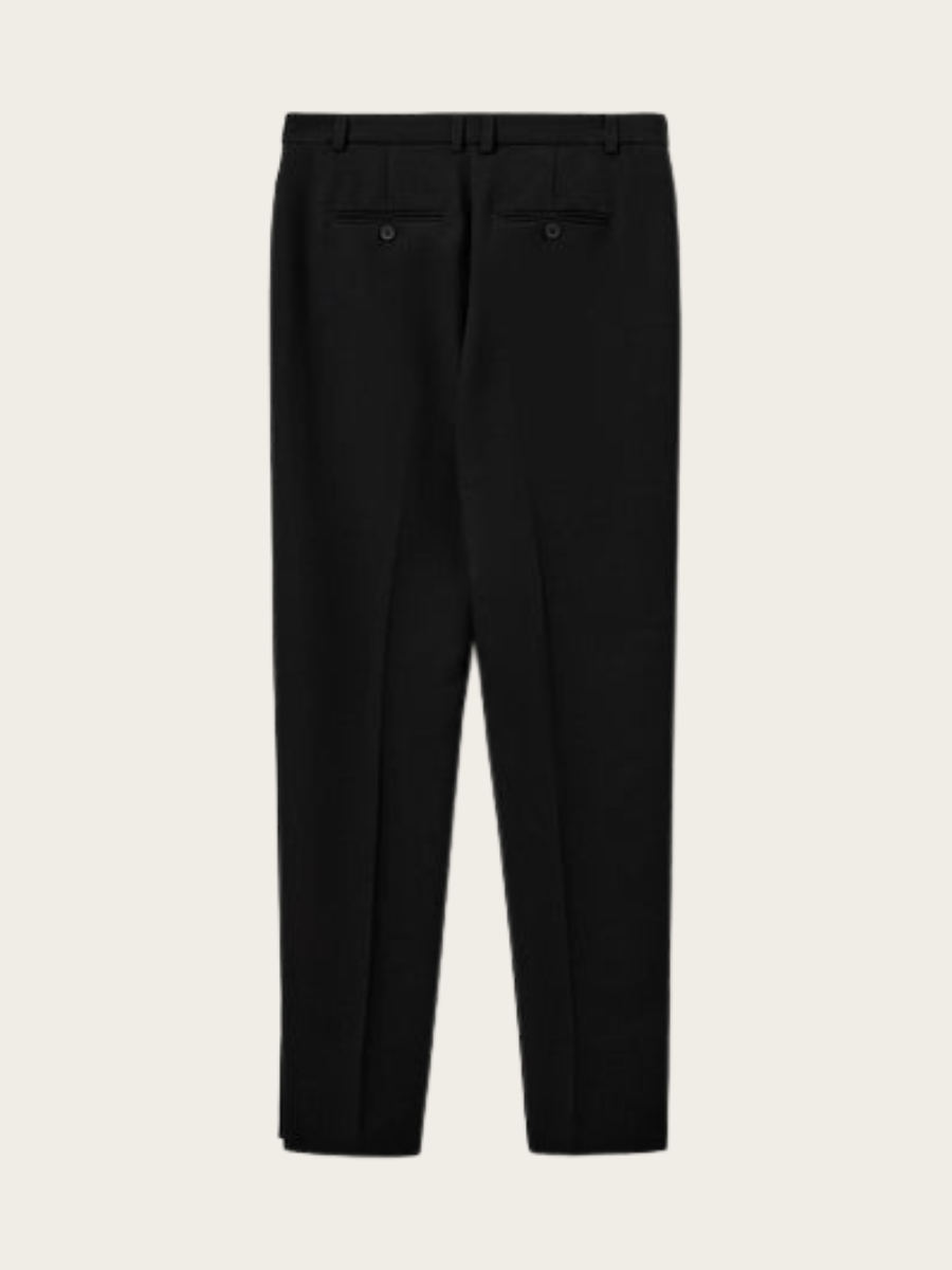 LUMINA SLIM FIT TROUSERS, BLACK