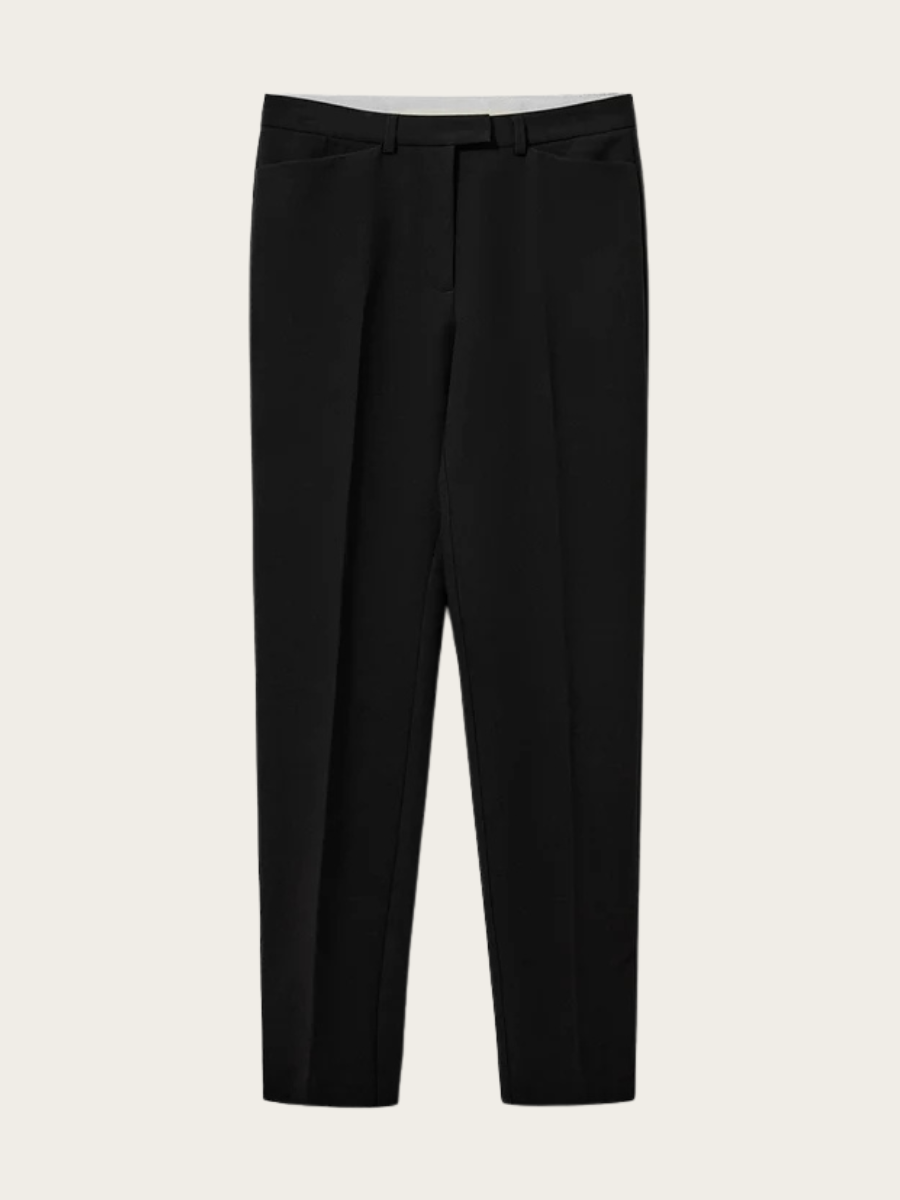 LUMINA SLIM FIT TROUSERS, BLACK