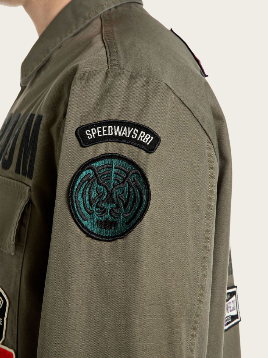 OVERSHIRT, DARK ARMY GREEN