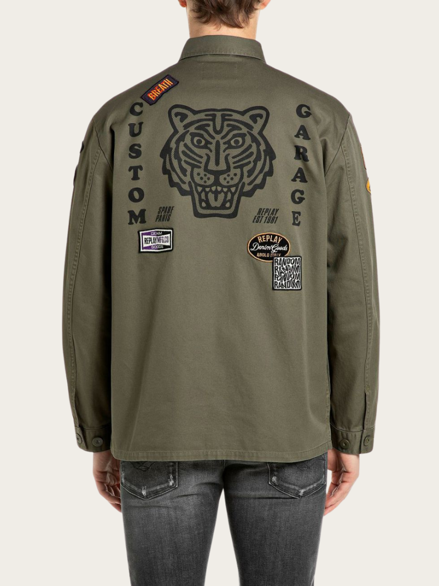OVERSHIRT, DARK ARMY GREEN