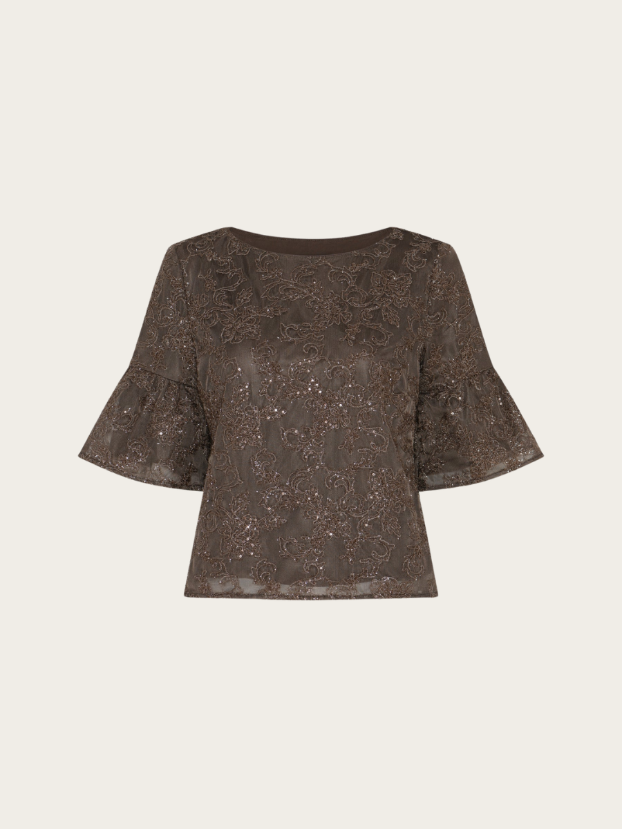 PHOLIDO CARLIE BLOUSE, BROWN