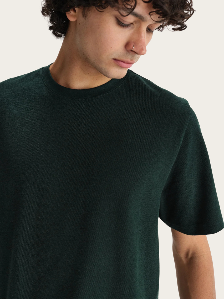 DEAN SS TEE, BOTTLE GREEN