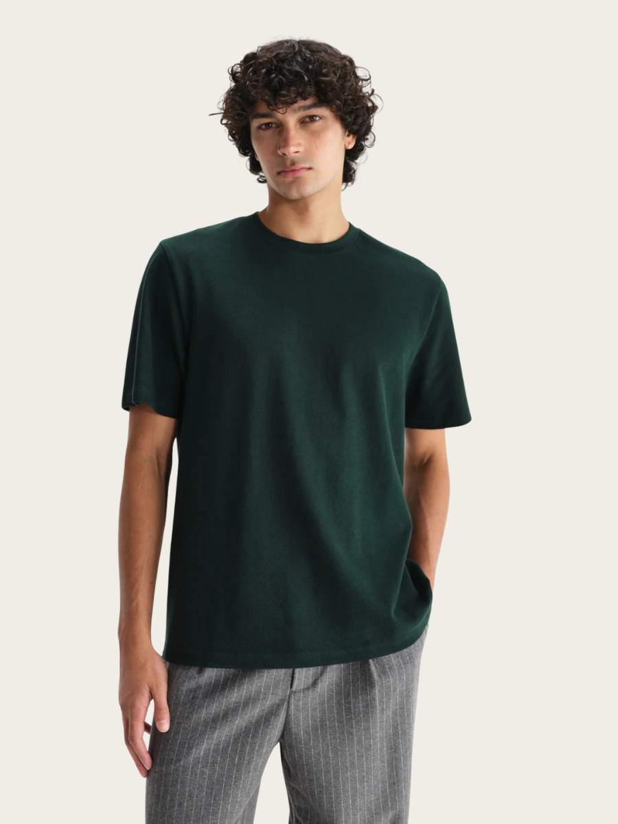 DEAN SS TEE, BOTTLE GREEN