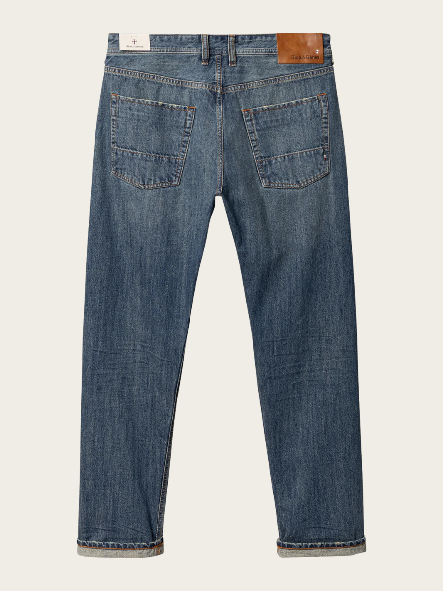 GIACOMO ALFIE JEANS, MID BLUE DENIM
