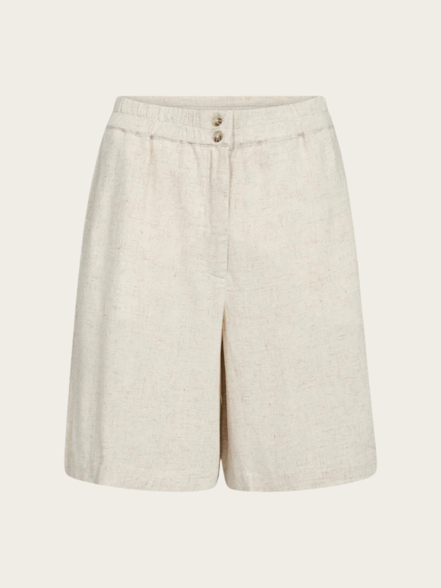 MILES SHORTS, OYSTER WHITE MELANGE