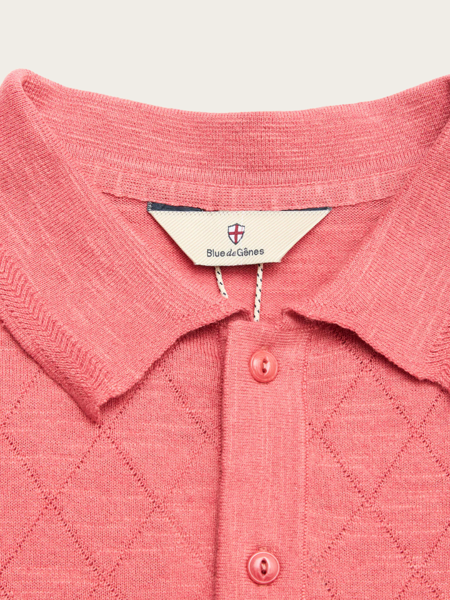 WALLY DIAMOND POLO, CORAL