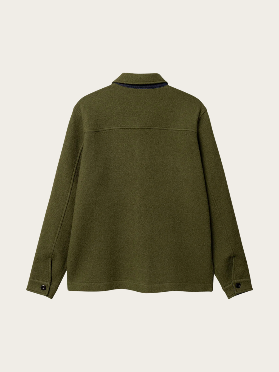 HEW WOOL OVERSHIRT, WINTER MOSS