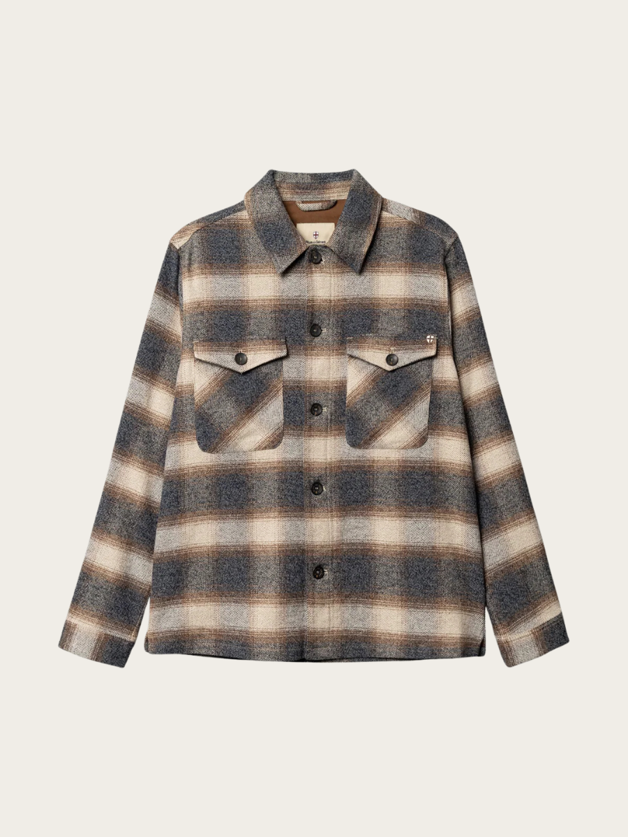 YODO CHECK OVERSHIRT, DARK GREY CHECK