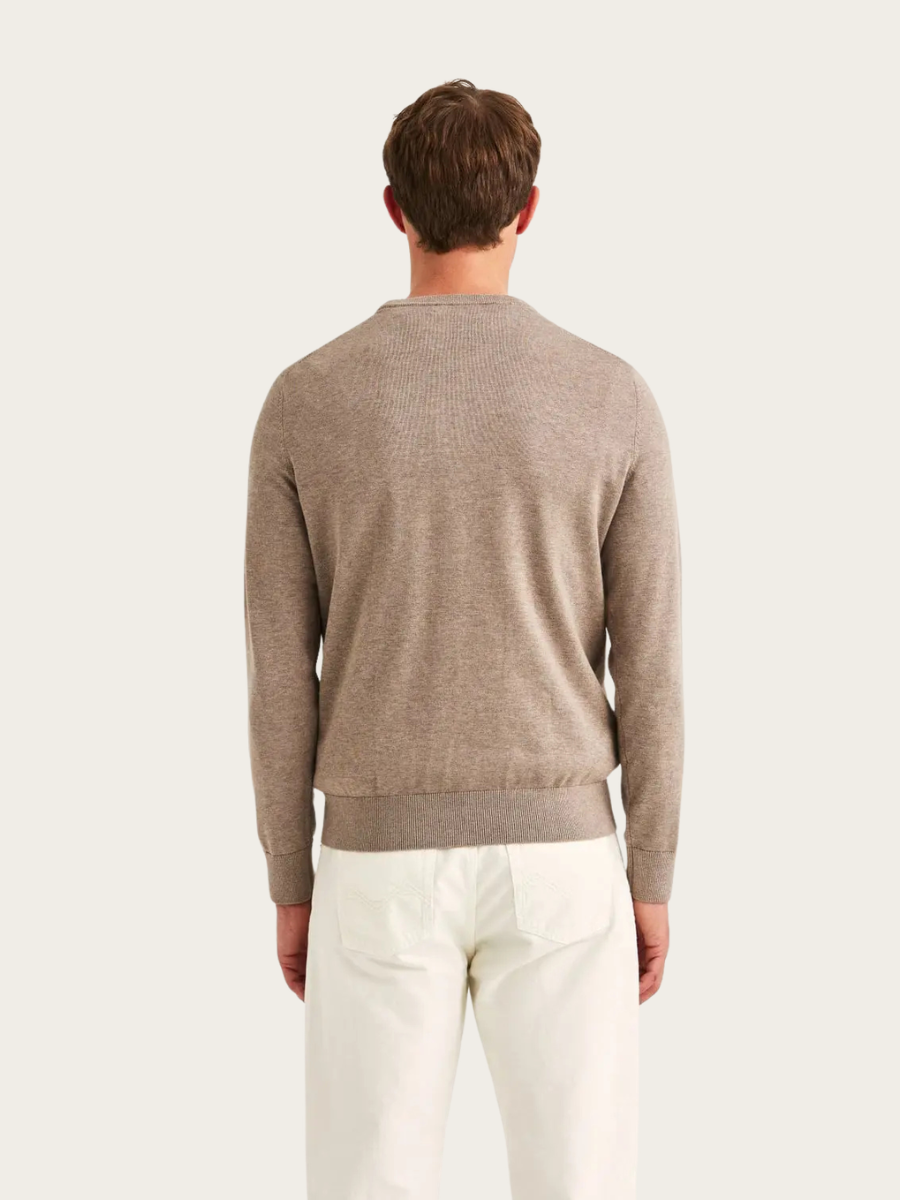 RILEY ONECK KNIT, BROWN