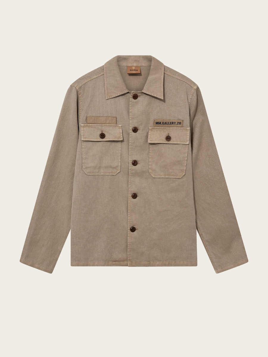MARCELLO PORRO UNIFORM OVERSHIRT, INCENSE