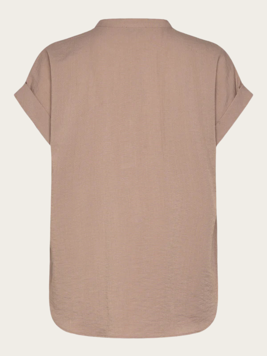 TALIA SL BLOUSE, MOCHA MERINGUE
