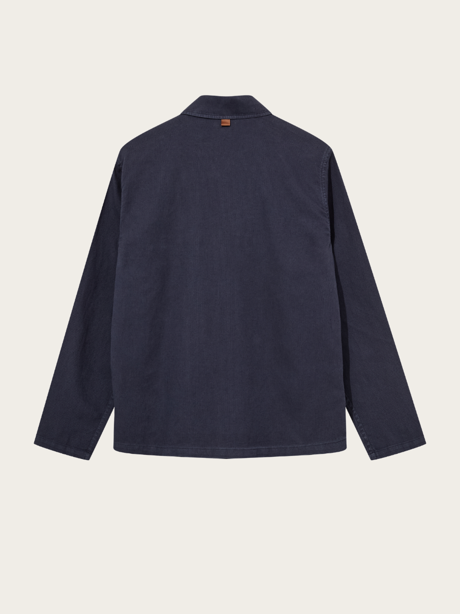 MARCELLO PORRO UNIFORM OVERSHIRT, NAVY